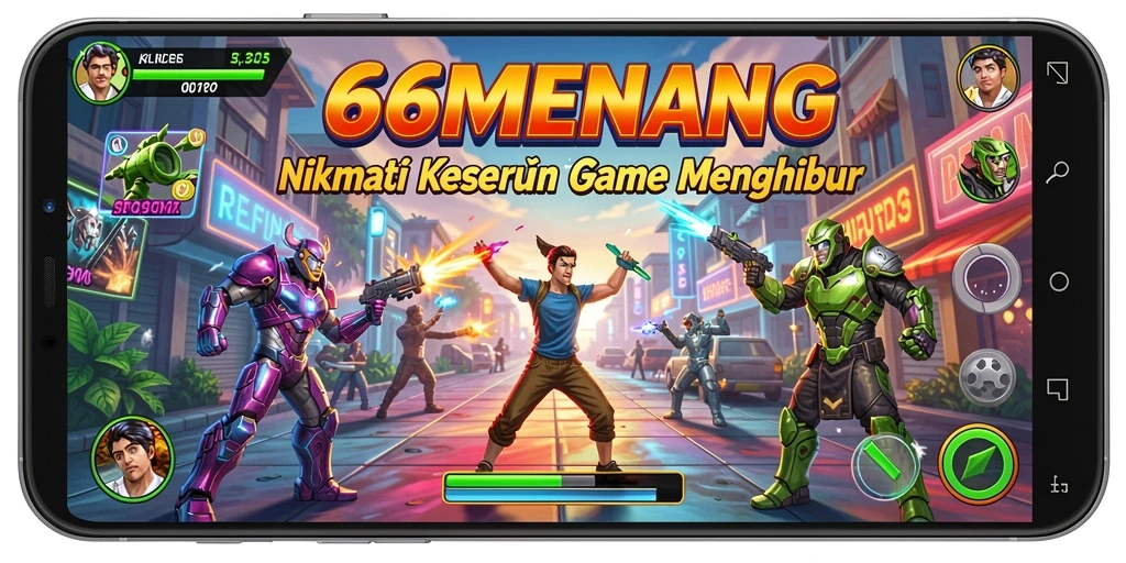 Tampilan seru gameplay 66MENANG dengan tantangan yang mendebarkan.
