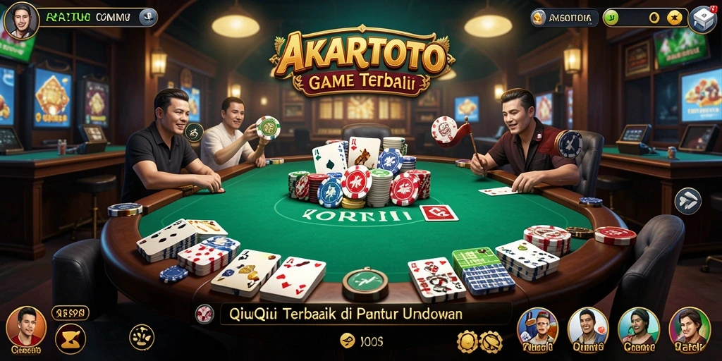 Screenshot gameplay QiuQiu AKARTOTO yang menarik.