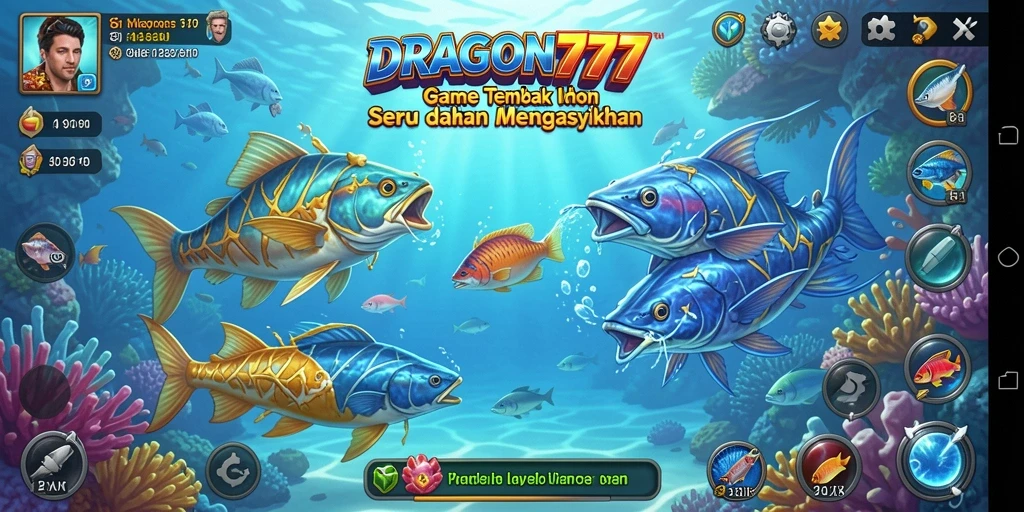 Gameplay seru DRAGON777 dengan penembakan ikan yang mengasyikkan.