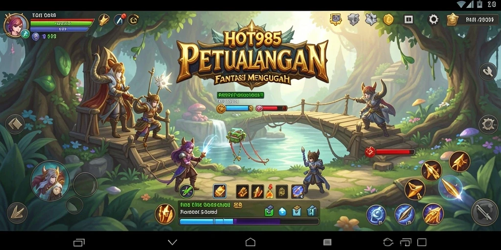 Gameplay intens dalam petualangan RPG yang menakjubkan.