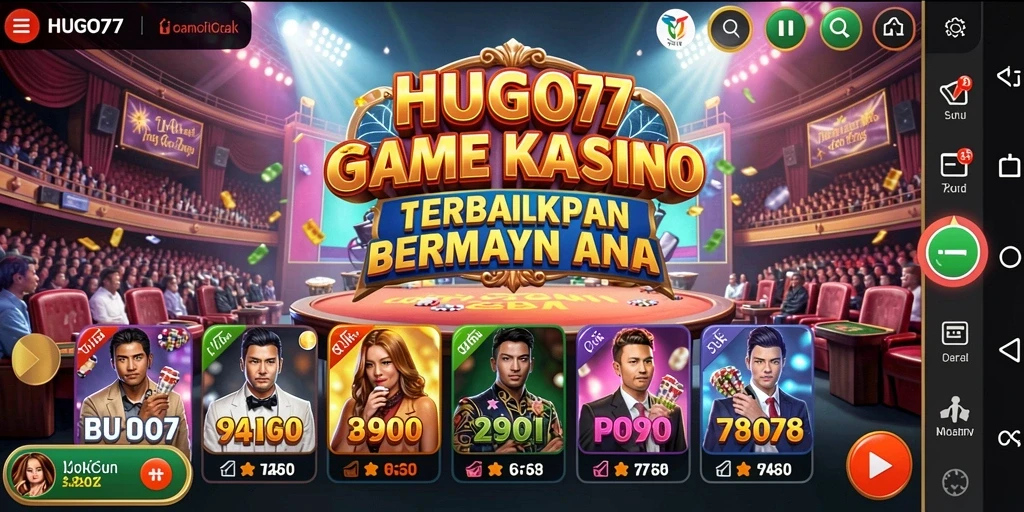Tampilan gameplay HUGO77 yang memukau dan mendebarkan.
