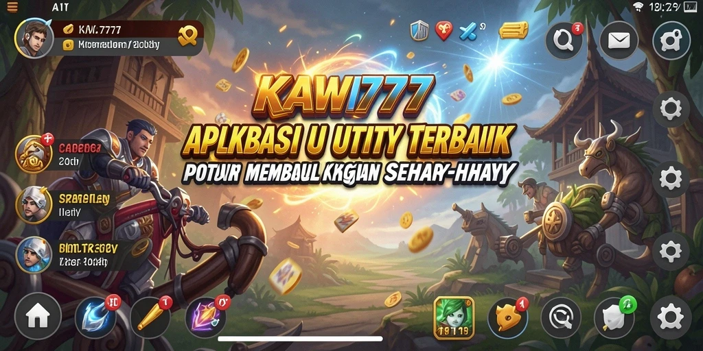 Tampilan antarmuka KAWI777 yang intuitif dan modern.