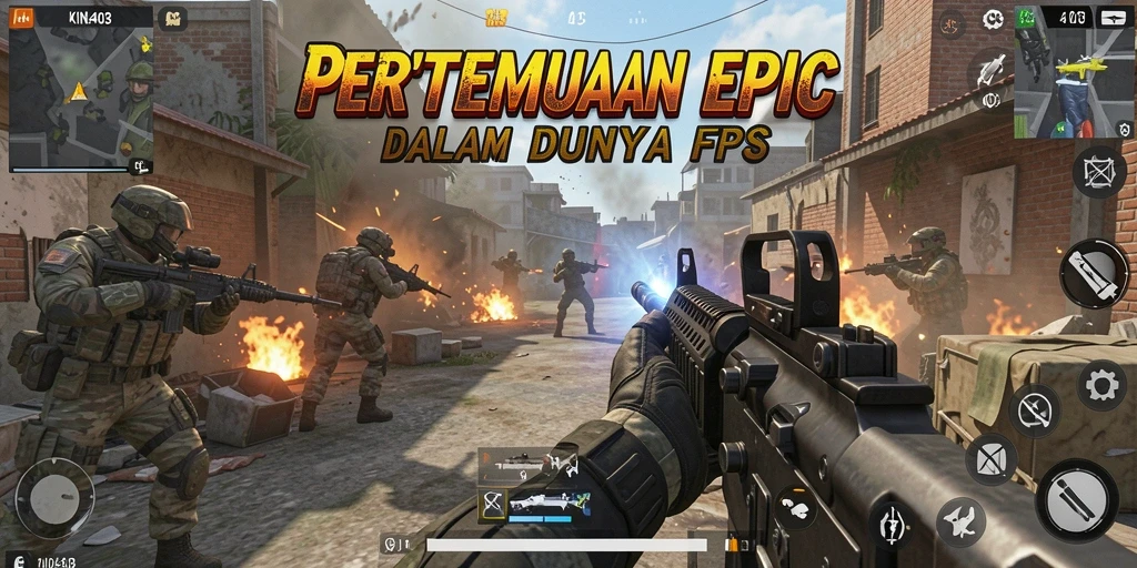 Tampilan gameplay yang mendebarkan dari KING403 di arena pertempuran.