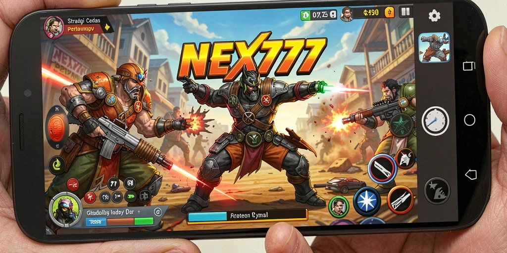 Tampilan gameplay mendebarkan dari NEX777 dengan berbagai taktik strategi.
