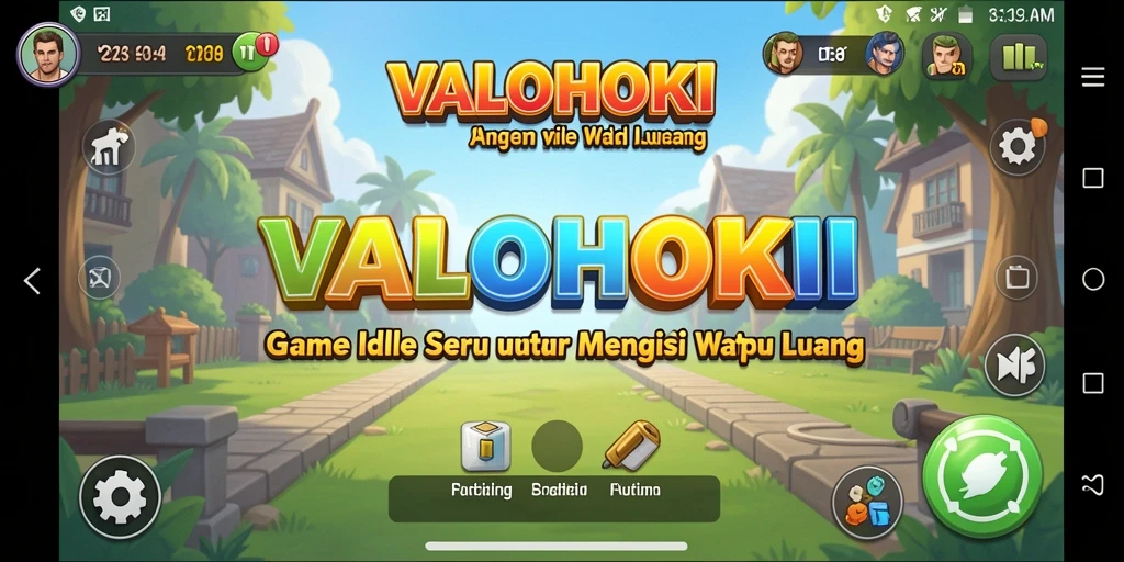 Tampilan gameplay VALOHOKI yang menampilkan keseruan permainan Idle.