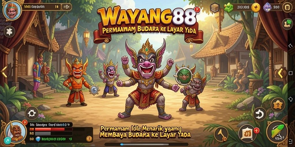 Tampilan menarik dari gameplay Idle WAYANG88 yang memukau.